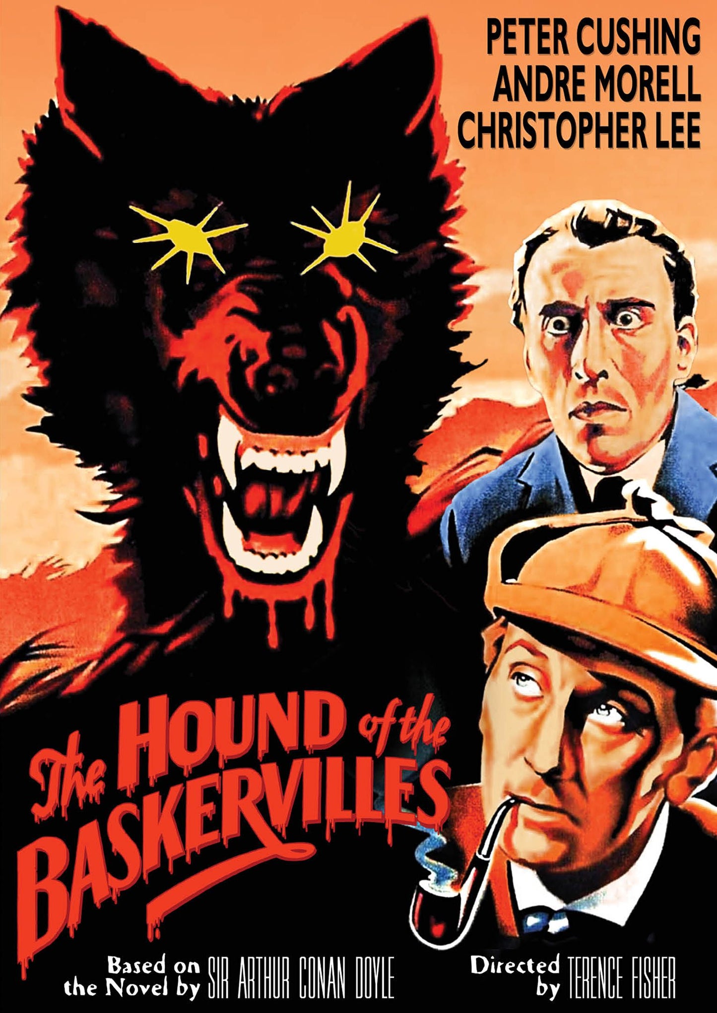 HOUND OF THE BASKERVILLES (1959) Peter Cushing,Christopher Lee,André Morell,Marla Landi,Francis De Wolff - RARE DELETED  DVD NO CASE