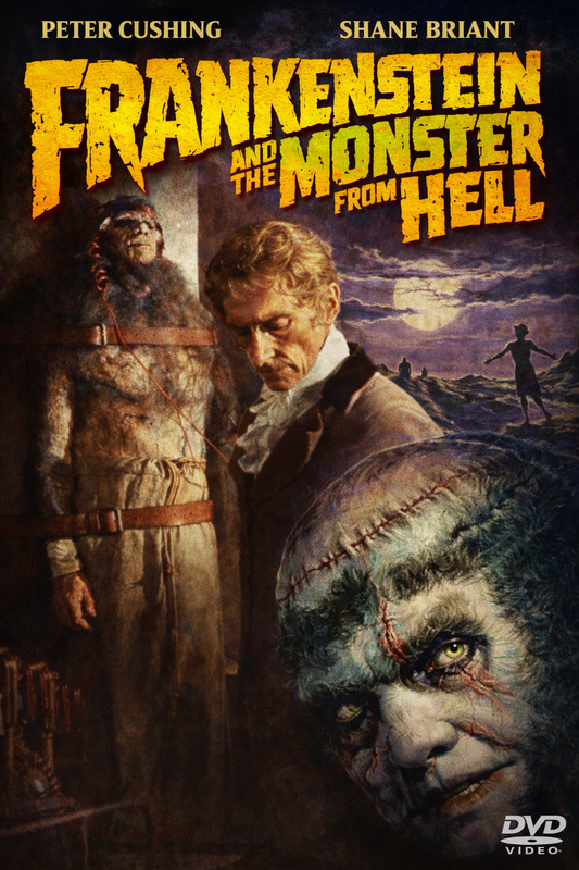 Frankenstein and the Monster from Hell (1974) Peter Cushing - DVD, Public Domain DVD NO CASE