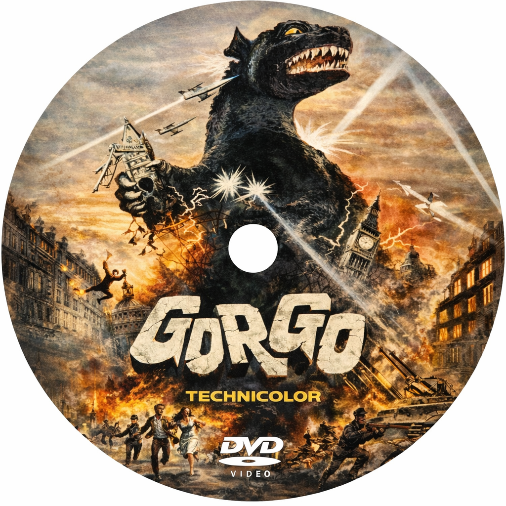 GORGO (1961) Vincent Winter, Bill Travers - DVD-Public Domain DVD NO CASE