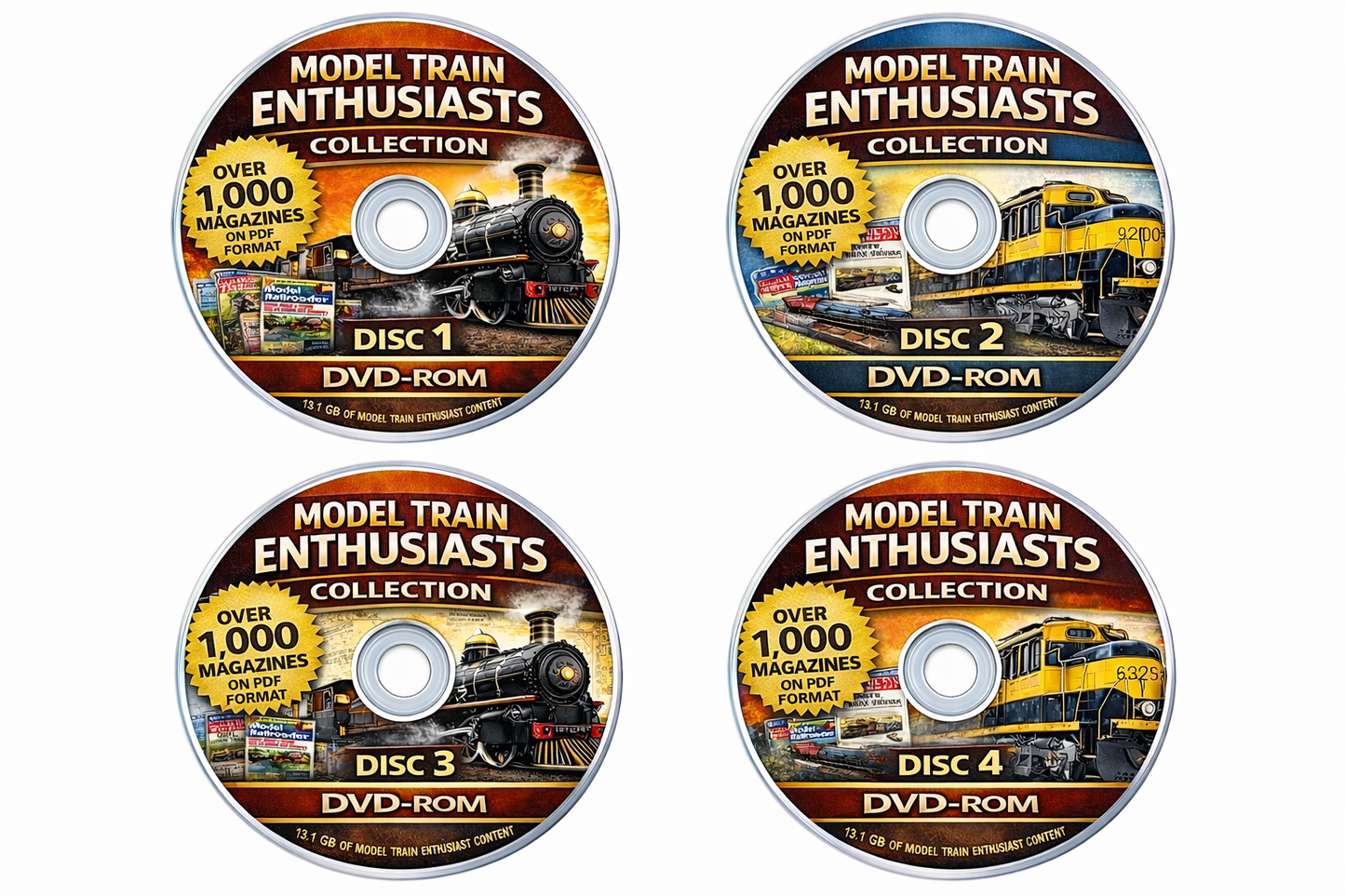 MODEL TRAIN ENTHUSIAST 1000+ VINTAGE & MODERN MAGS BOOKS & TRACKS DESIGNS ON DVD