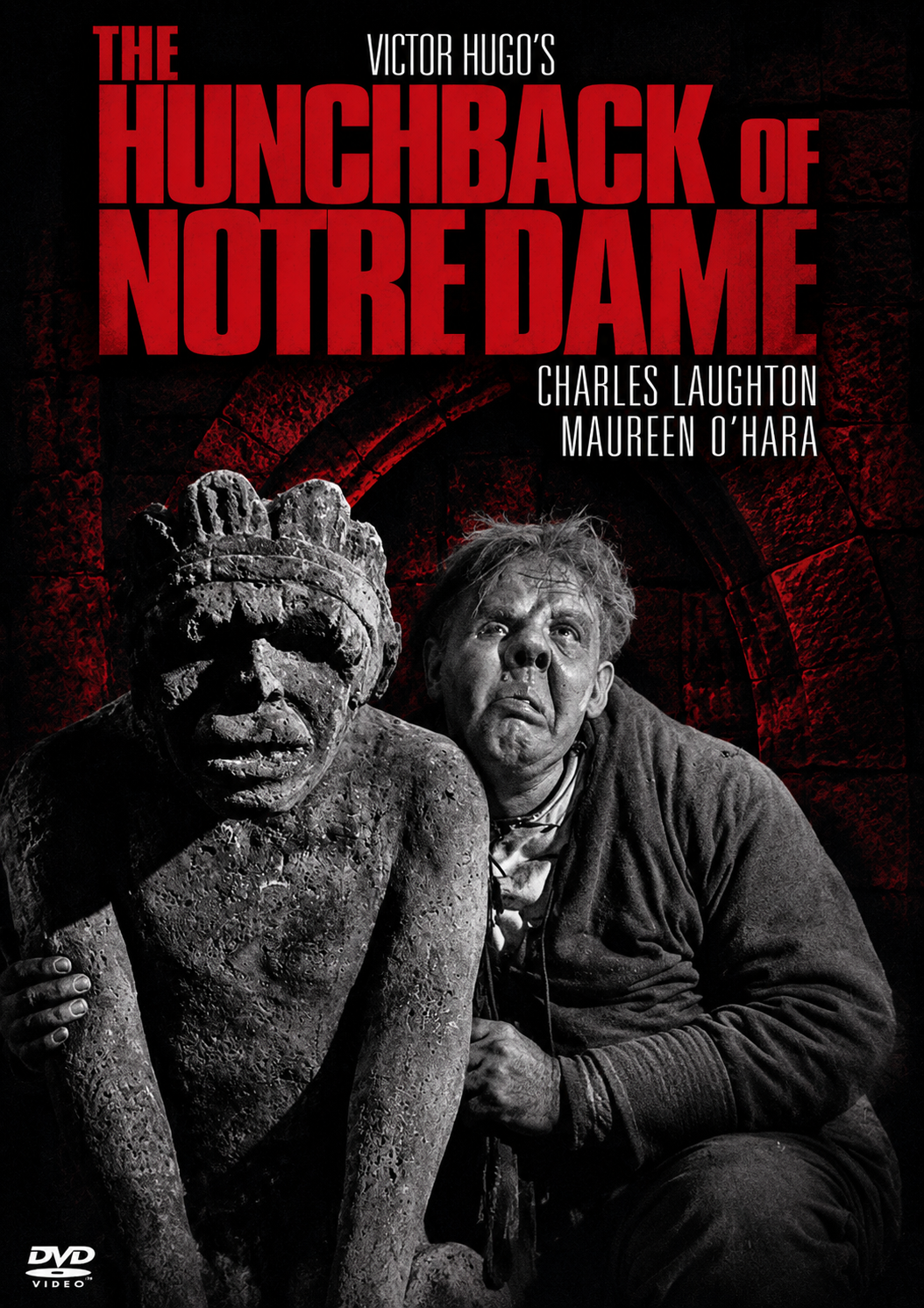 The Hunchback of Notre Dame (1939) Charles Laughton,Cedric Hardwicke,Thomas Mitchell,Maureen O'Hara,Edmond O'Brien - PUBLIC DOMAIN DVD ONLY NO CASE