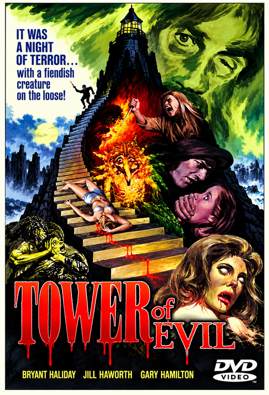 TOWER OF EVIL (1972) Bryant Haliday • Jill Haworth • Mark Edwards • Anna Palk • William Lucas • Anthony Valentine • Candace Glendenning - PUBLIC DOMAIN DVD ONLY NO CASE