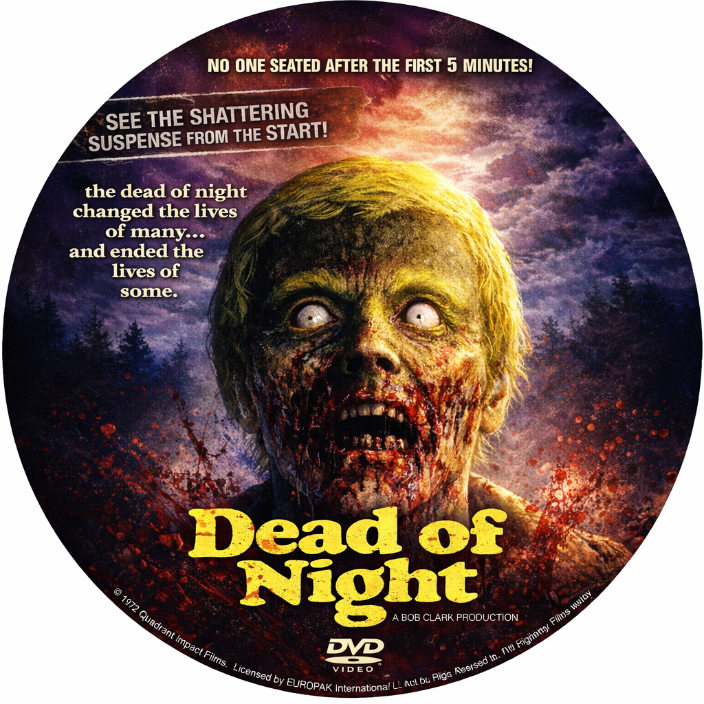 DEAD OF THE NIGHT (1974) Richard Backus, John Marley, Lynn Carlin, Anya Ormsby , Henderson Forsythe, Jane Daly - Public Domain Movie DVD NO CASE