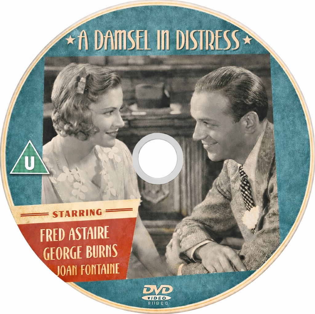 A DAMSEL IN DISTRESS (1937)(U) Fred Astaire ,George Burns ,Gracie Allen ,Joan Fontaine - PUBLIC DOMAIN DVD ONLY NO CASE