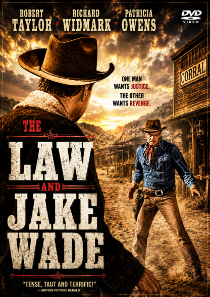 THE LAW AND JAKE WADE (1958) Robert Taylor, Richard Widmark, Patricia Owens, Robert Middleton, Henry Silva - Public Domain DVD NO CASE