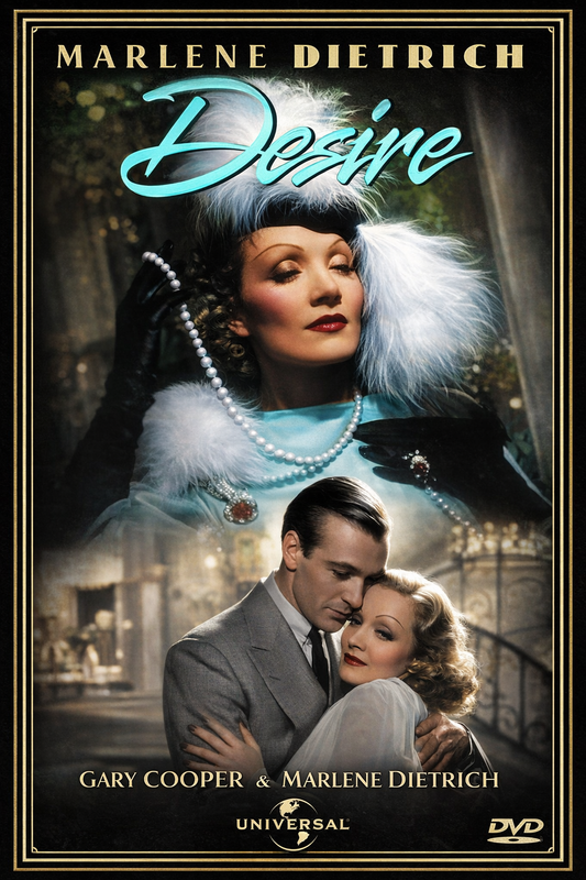 DESIRE  (1936) DVD-Marlene Dietrich, Gary Cooper, Public Domain DVD NO CASE