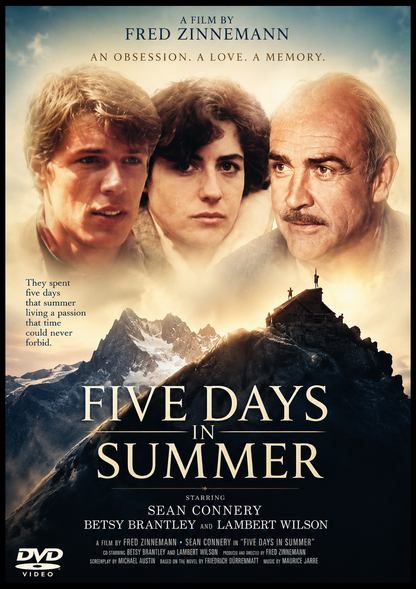FIVE DAYS ONE SUMMER (1982) - Sean Connery - PUBLIC DOMAIN DVD ONLY NO CASE
