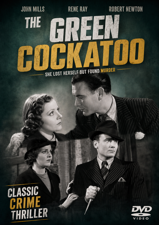 THE GREEN COCKATOO (1937) John Mills - Publs, Rene Ray - Public Domain DVD NO CASE