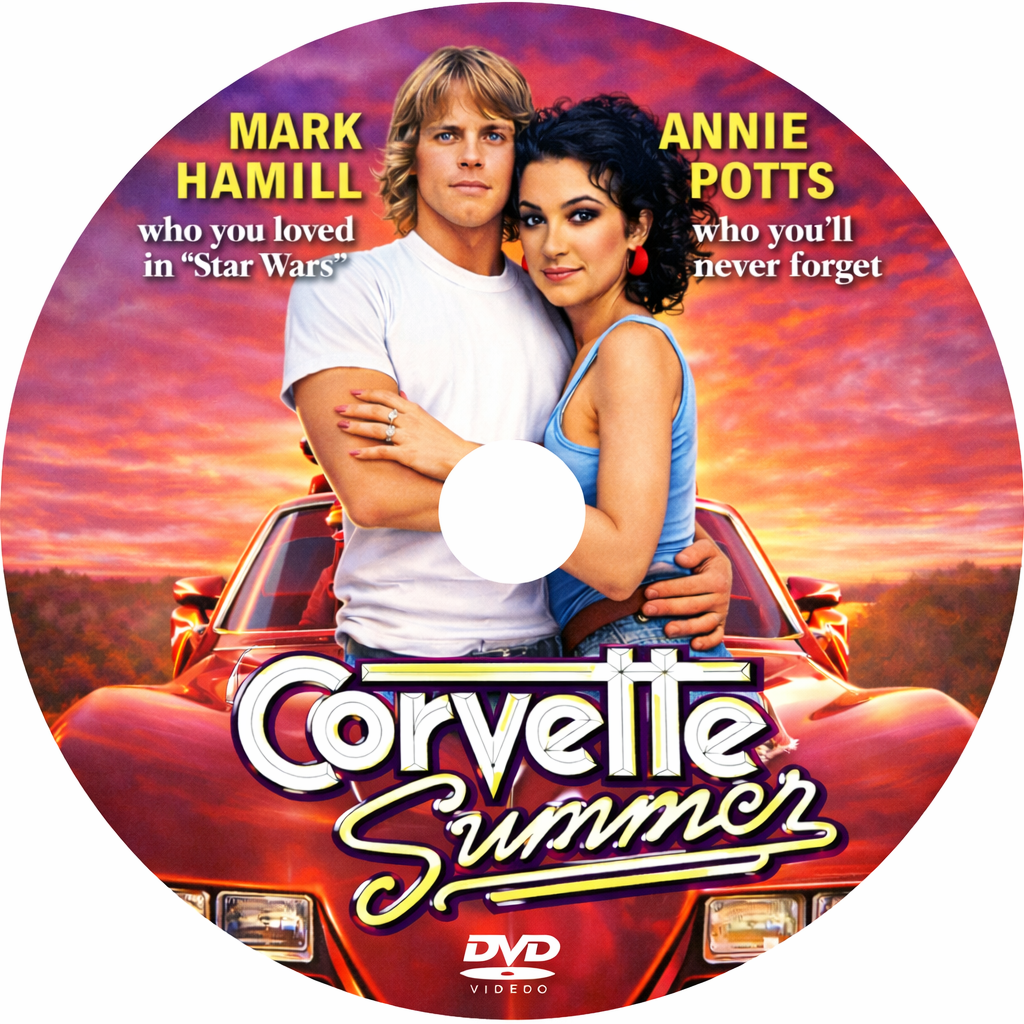CORVETTE SUMMER (1978) Mark Hamill, Annie Potts - Public Domain DVD NO CASE