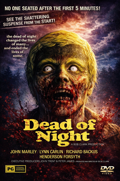 DEAD OF THE NIGHT (1974) Richard Backus, John Marley, Lynn Carlin, Anya Ormsby , Henderson Forsythe, Jane Daly - Public Domain Movie DVD NO CASE