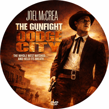 THE GUNFIGHT AT DODGE CITY (1959) Joel McCrea,Julie Adams,John McIntire - Public Domain DVD NO CASE