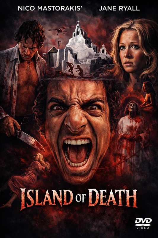 ISLAND OF DEATH (1976)  Robert Behling,Jane Lyle,Jessica Dublin,Gerard Gonalons,Jannice McConnell - Public Domain Movie DVD NO CASE
