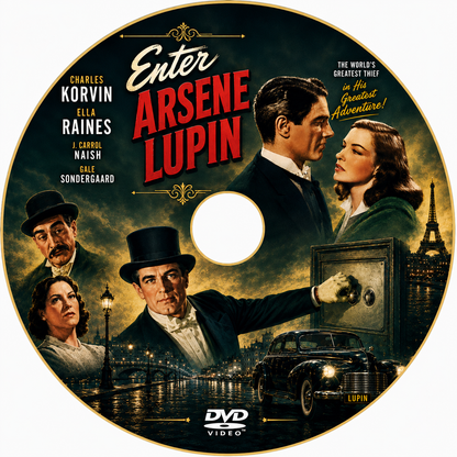 ENTER ARSENE LUPIN (1944) Charles Korvin,Ella Raines - DVD ONLY NO CASE