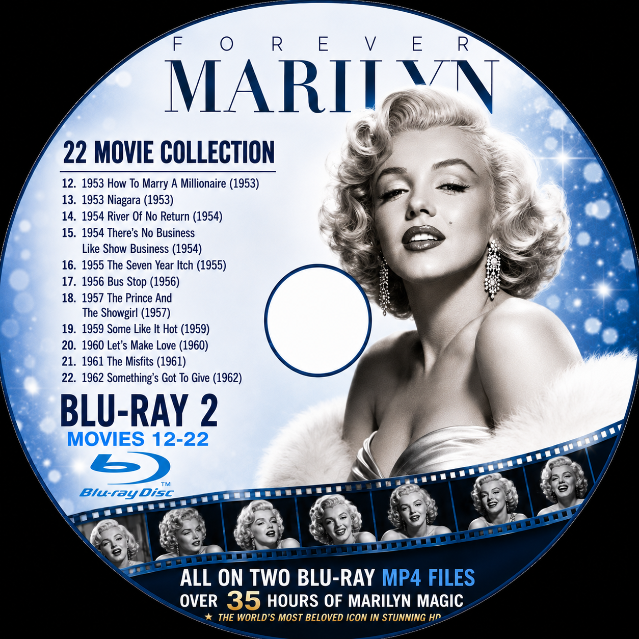 MARILYN MONROE — 22 MOVIE COLLECTION ON TWO BLU-RAYS