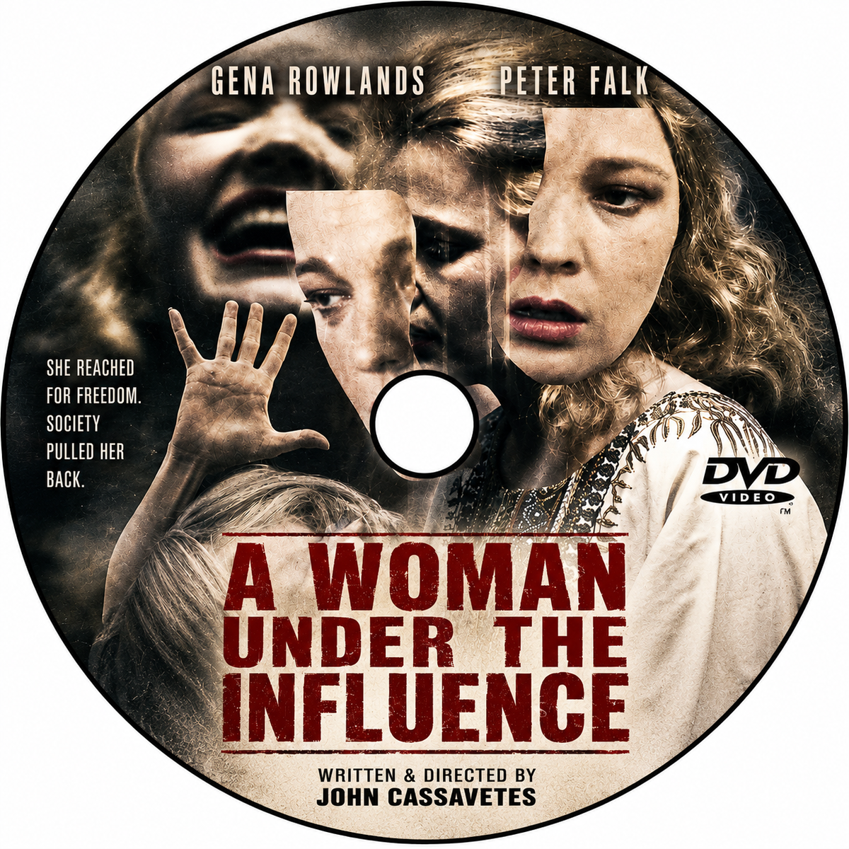 A WOMAN UNDER THE INFLUENCE (1974) Gena Rowlands and Peter Falk - PUBLIC DOMAIN DVD ONLY NO CASE