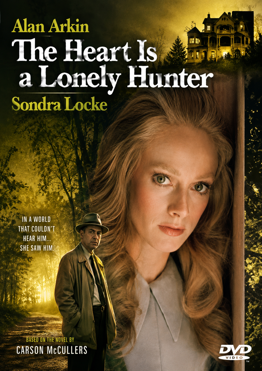 THE HEART IS A LONELY HUNTER (1968)  Alan Arkin,Laurinda Barrett,Stacy Keach,Sondra Locke - Public Domain DVD NO CASE RARE !