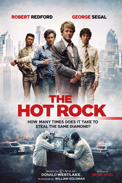 THE HOT ROCK (1972) Robert Redford, George Segal - Public Domain DVD NO CASE