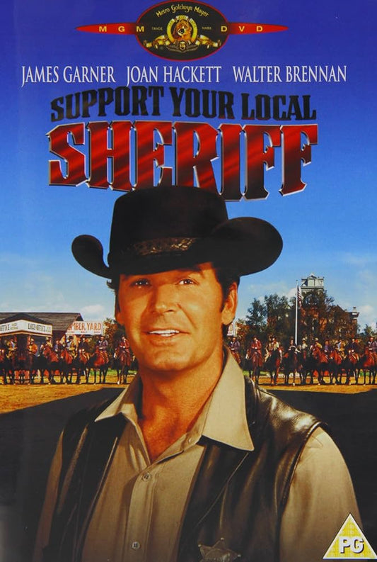 SUPPORT YOUR LOCAL SHERIFF (1969) James Garner,Joan Hackett,Walter Brennan,Harry Morgan,Jack Elam,Bruce Dern - RARE DELETED  DVD NO CASE