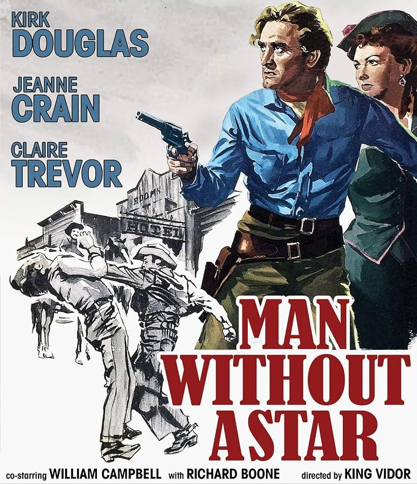 MAN WITHOUT A STAR (1955) Kirk Douglas,Jeanne Crain,Claire - Public Domain DVD NO CASE RARE !