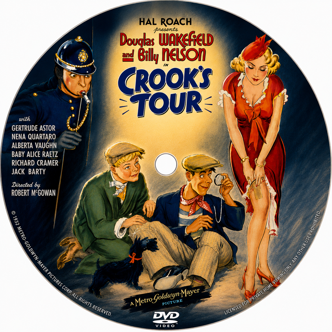 CROOK'S TOUR (1940) Basil Radford, Naunton Wayne, Greta Gynt, Renee Houston - Public Domain DVD NO CASE