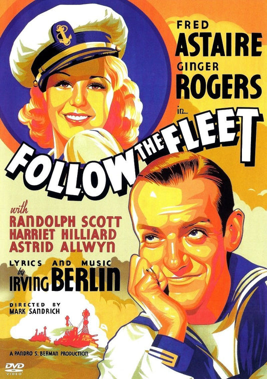 Follow The Fleet (1936)  Fred Astaire, Ginger Rogers Public Domain DVD NO CASE