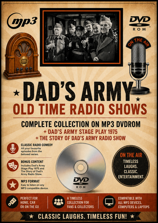 Dad's Army  Old Time Radio Shows The Complete Collection MP3 On DVD NO CASE