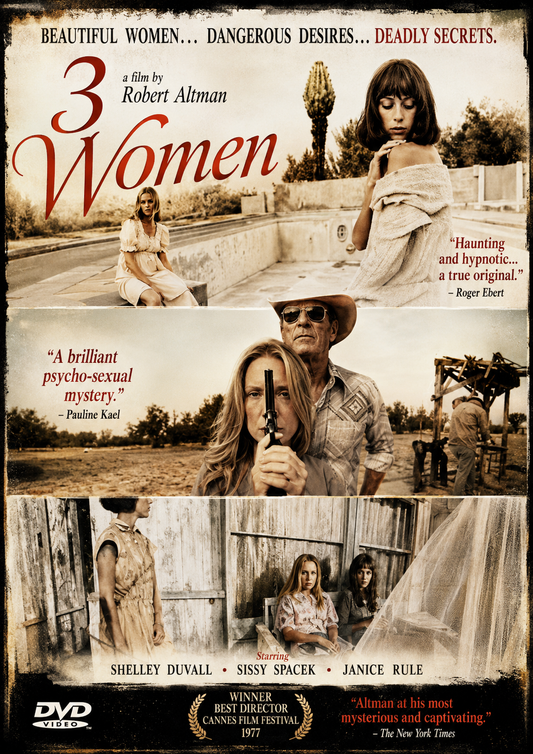 3 WOMEN (1977) Shelley Duvall,Sissy Spacek,Janice Rule - Public Domain DVD NO CASE