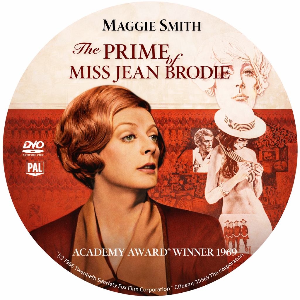 THE PRIME OF MISS JEAN BRODIE (1969) Maggie Smith - Public Domain DVD NO CASE