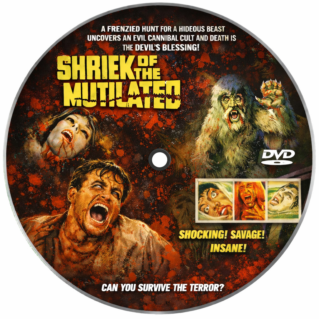 Shriek Of The Mutilated (1974) Jennifer Stock  - Public Domain DVD NO CASE