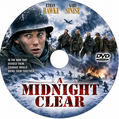 A MIDNIGHT CLEAR (1992) Ethan Hawke,Kevin Dillon,Arye Gross,Peter Berg,Gary Sinise - Public Domain DVD NO CASE