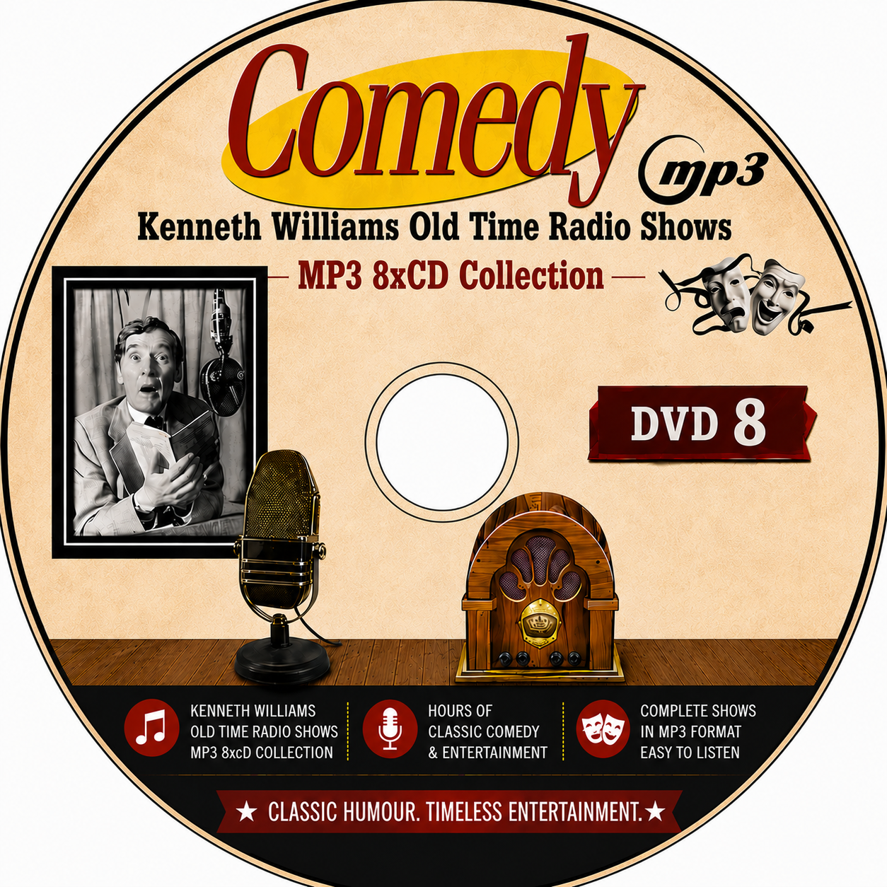 Kenneth Williams  Old Time Radio Shows MP3 X8 CD Collection