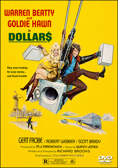 $ DOLLARS (1971) Goldie Hawn, Warren Beatty, Public Domain DVD NO CASE