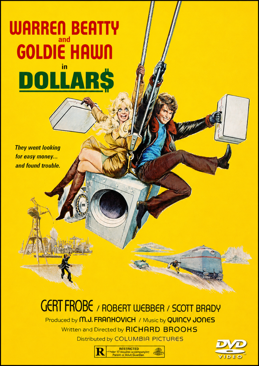 $ DOLLARS (1971) Goldie Hawn, Warren Beatty, Public Domain DVD NO CASE