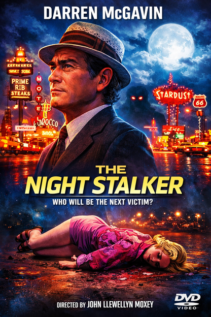 THE NIGHT STALKER (1972)  Darren McGavin , Public Domain DVD NO CASE