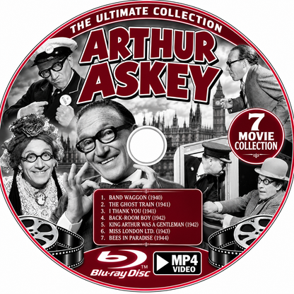 ARTHUR ASKEY COLLECTION - 7 MOVIE COLLECTION ON  BLU-RAY NO CASE