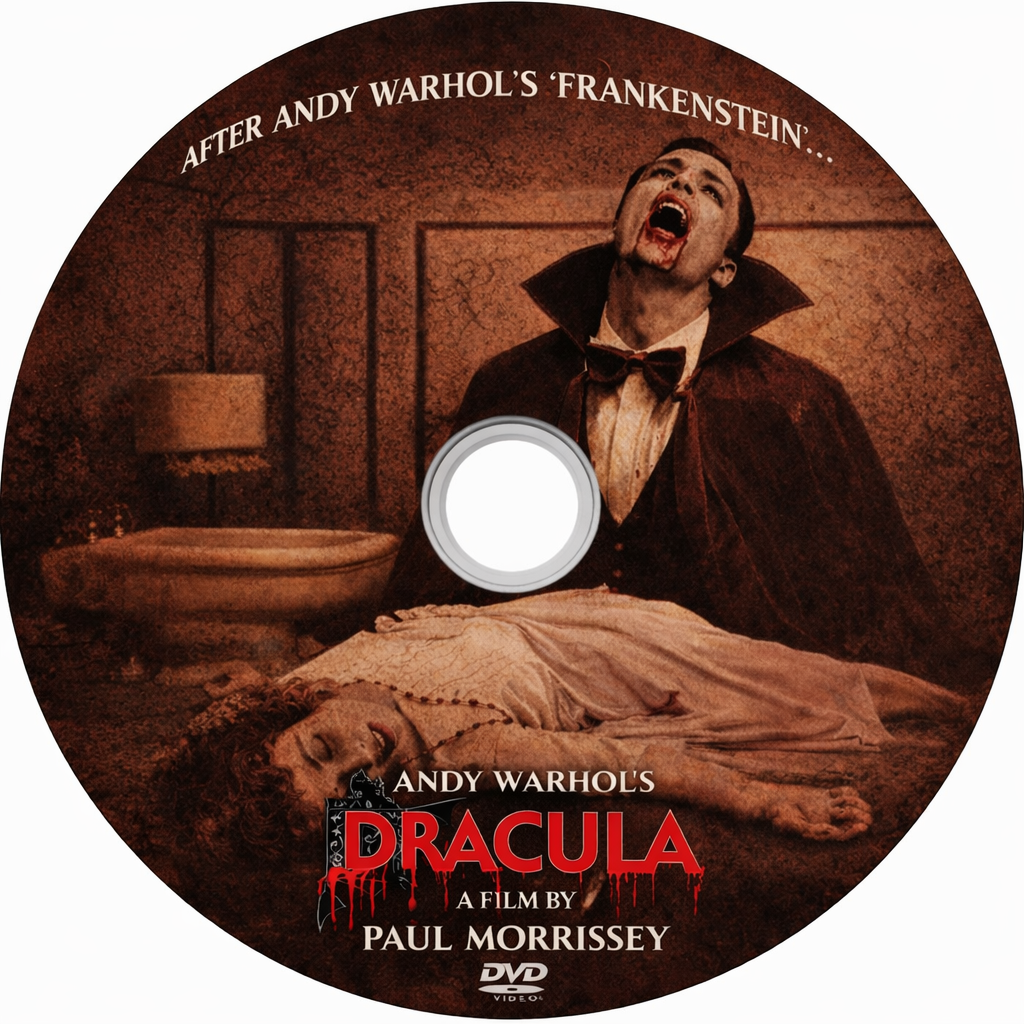 Andy Warhol's BLOOD FOR DRACULA (1974)  - Public Domain DVD NO CASE