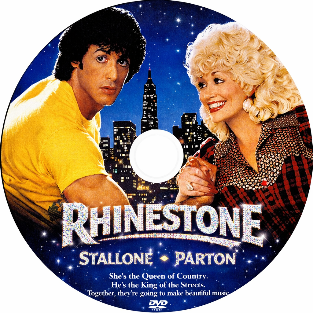 RHINESTONE (1984) Sylvester Stallone ,Dolly Parton, Richard Farnsworth, Ron Leibman - DVD, Public Domain DVD NO CASE