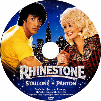 RHINESTONE (1984) Sylvester Stallone ,Dolly Parton, Richard Farnsworth, Ron Leibman - DVD, Public Domain DVD NO CASE
