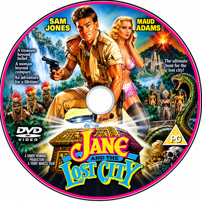 JAYNE AND THE LOST CITY (1987) DVD Maud Adams, Jasper Carrot - PUBLIC DOMAIN DVD NO CASE
