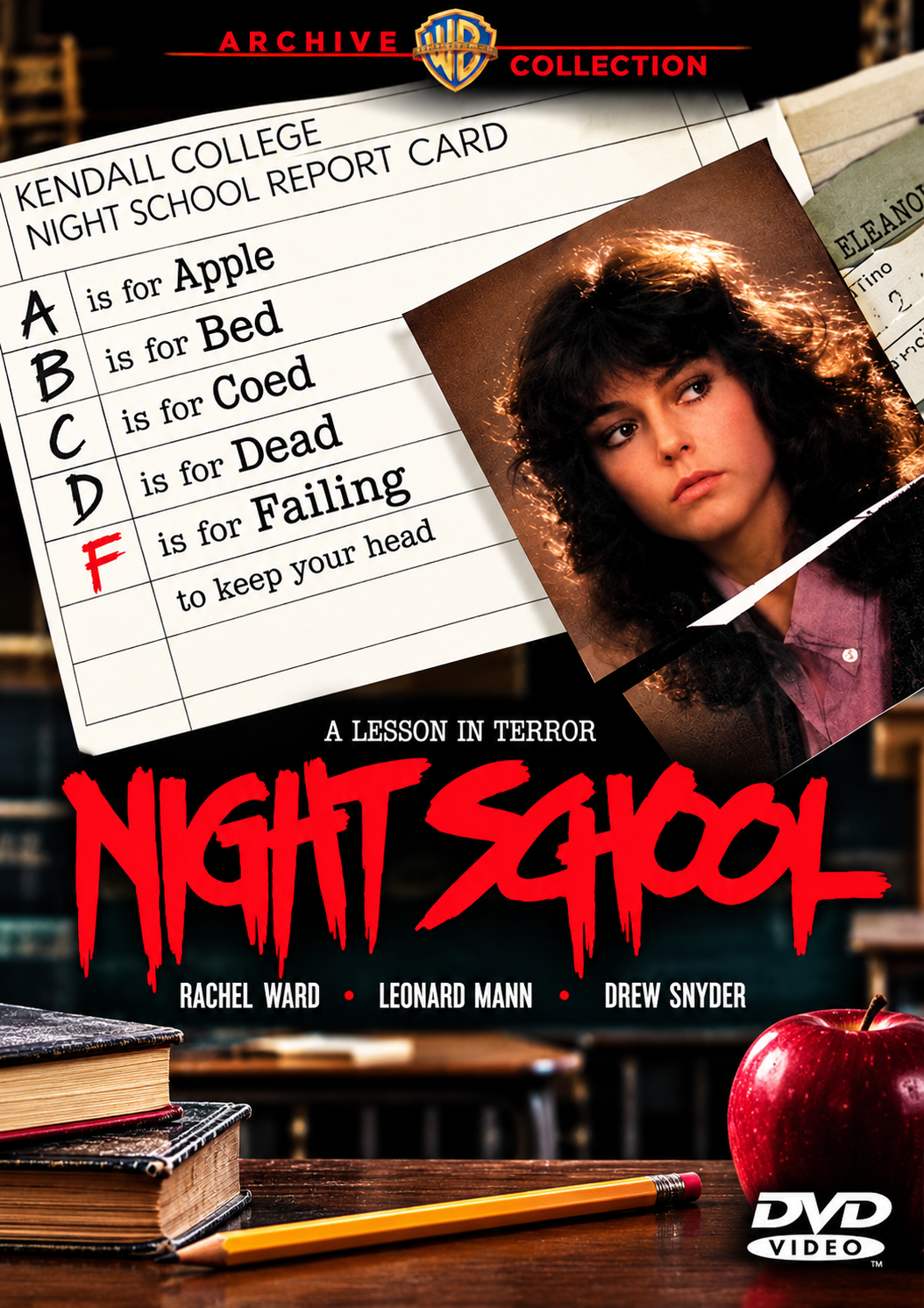 NIGHT SCHOOL (1981) Rachel Ward, Leonard Mann - Public Domain DVD NO CASE