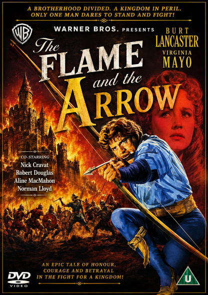 FLAME AND THE ARROW (1950) Starring - Burt Lancaster • Virginia Mayo • Nick Cravat • Robert Douglas • Aline MacMahon • Frank Allenby • Norman Lloyd - Public Domain Movie DVD NO CASE