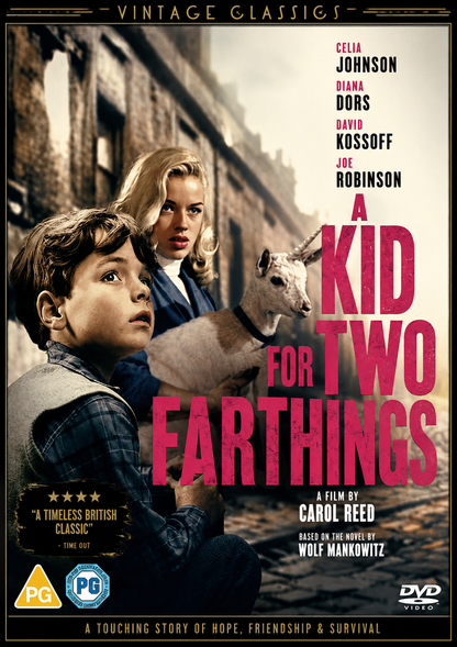 A KID OF TWO FARTHINGS (1955) Celia Johnson,Diana Dors,David Kossoff - Public Domain DVD NO CASE