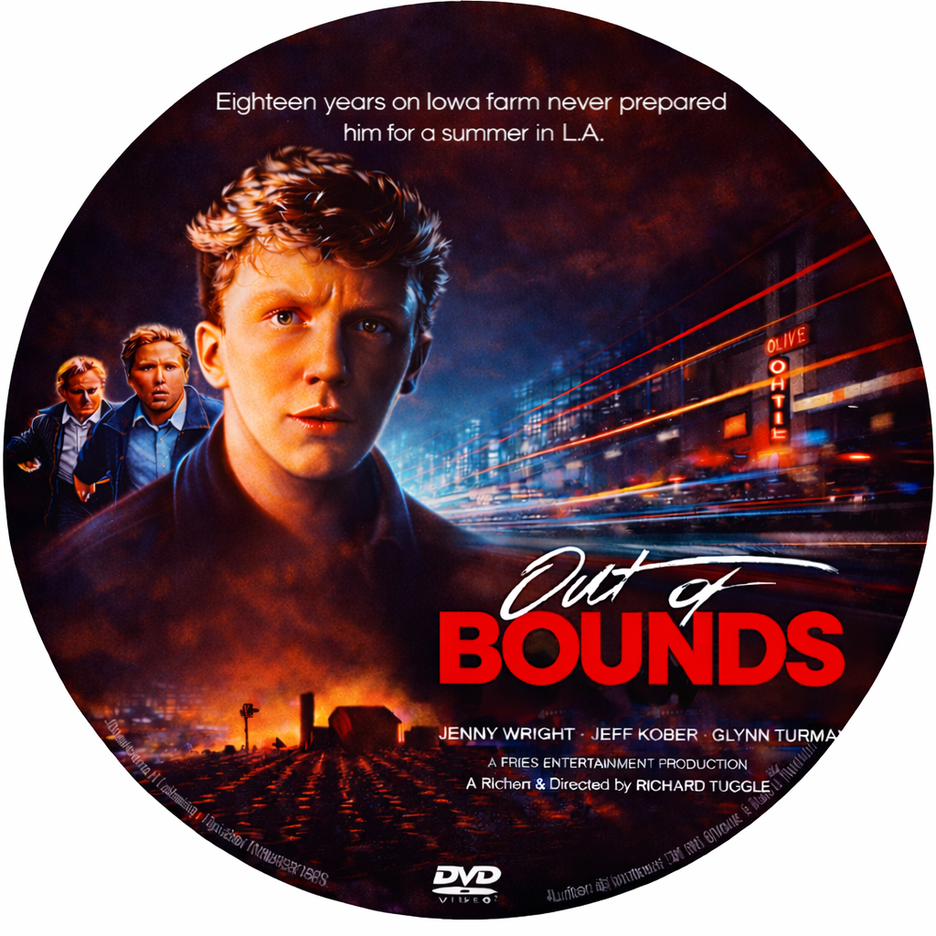 OUT OF BOUNDS (1986) Anthony Michael Hall - Public Domain Movie DVD NO CASE