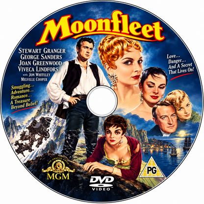 MOONFLEET (1955) Stewart Granger • George Sanders • Joan Greenwood • Viveca Lindfors • Jon Whiteley • Melville Cooper - DVD NO CASE