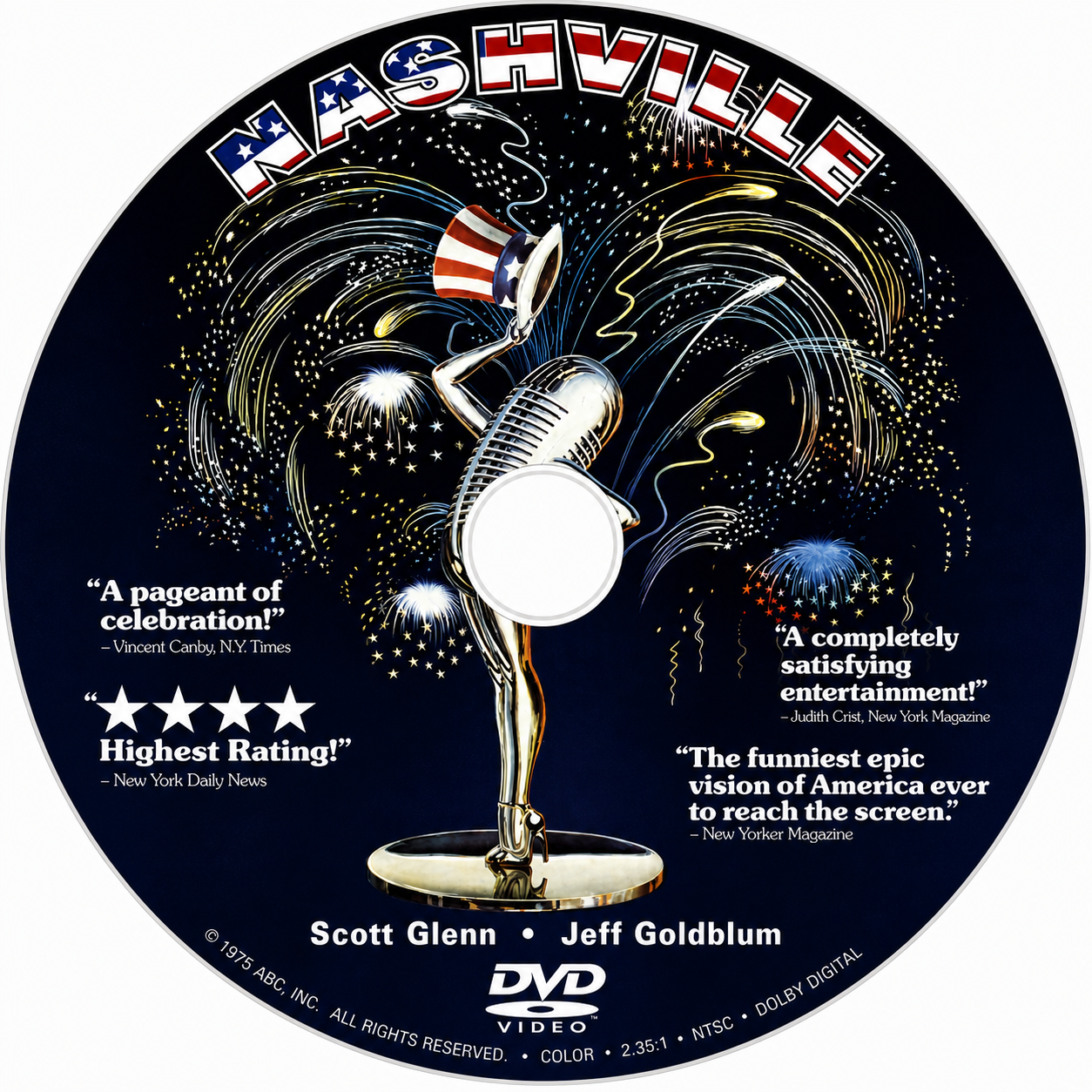 NASHVILLE (1975) Ned Beatty, Henry Gibson - Public Domain Movie DVD NO CASE