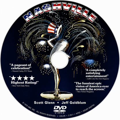 NASHVILLE (1975) Ned Beatty, Henry Gibson - Public Domain Movie DVD NO CASE