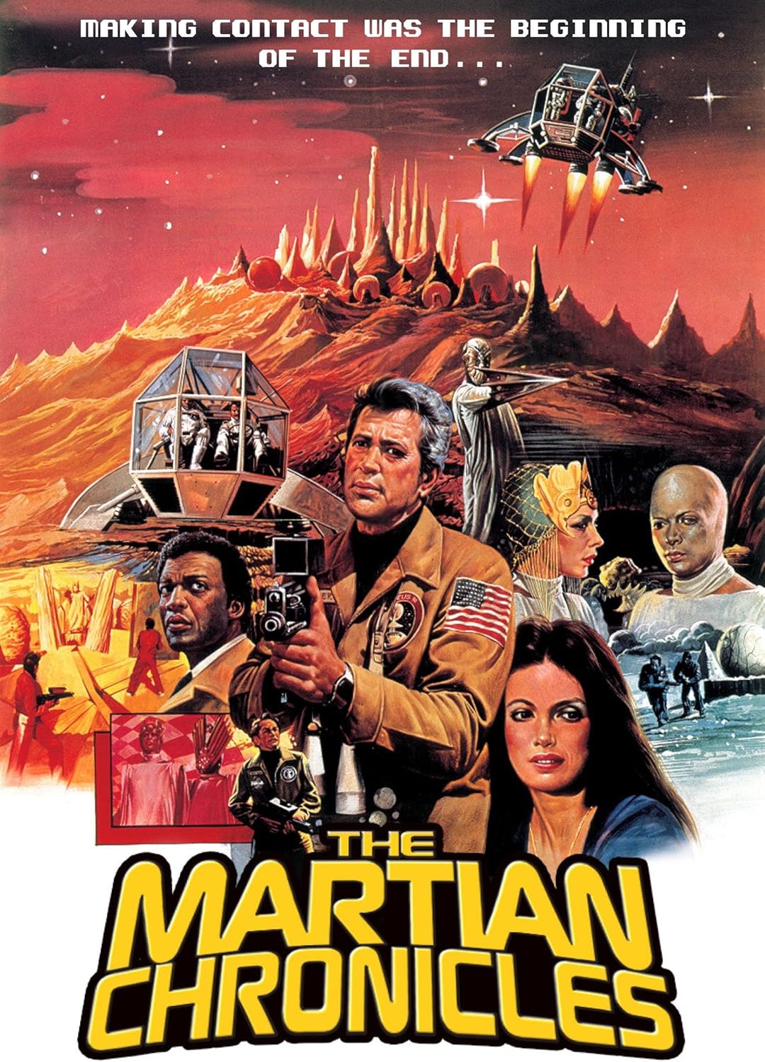 THE MARTIAN CHRONICLES - (1980) COMPLETE MINI SERIES - Starring Rock Hudson,Roddy McDowall,Maria Schell - PUBLIC DOMAIN ON USB ONLY