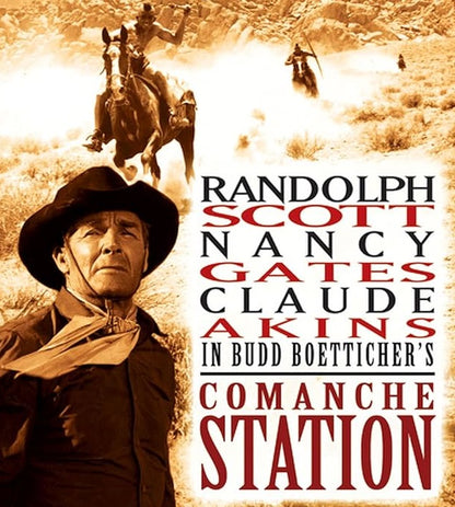 COMANCHE STATION (1960) Randolph Scott,Claude Akins,Nancy Gates - Public Domain DVD NO CASE