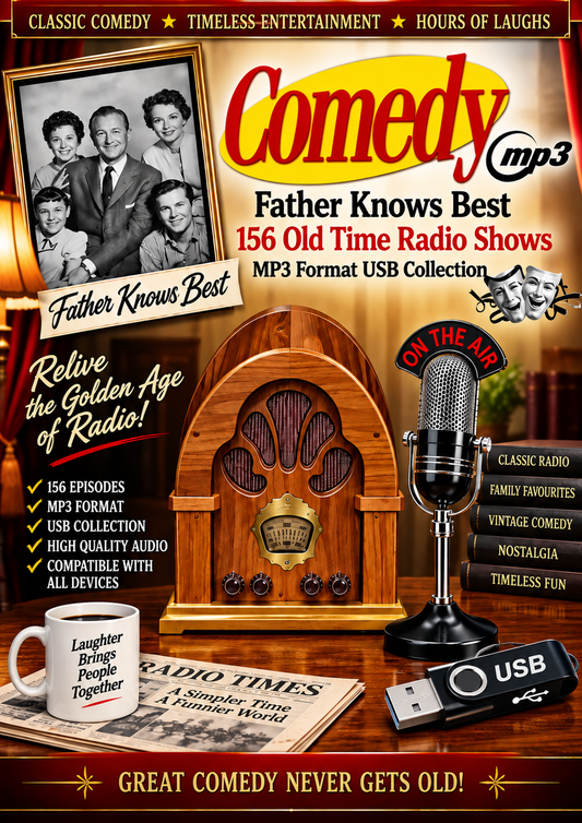 FATHER KNOWS BEST - 156 Old Time Radio Shows MP3 Audio USB