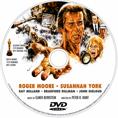 GOLD (1974) Roger Moore, Susannah York, Ray Milland, Bradford Dillman, John Gielgud - VERY RARE DELETED TITLE ! - DVD NO CASE